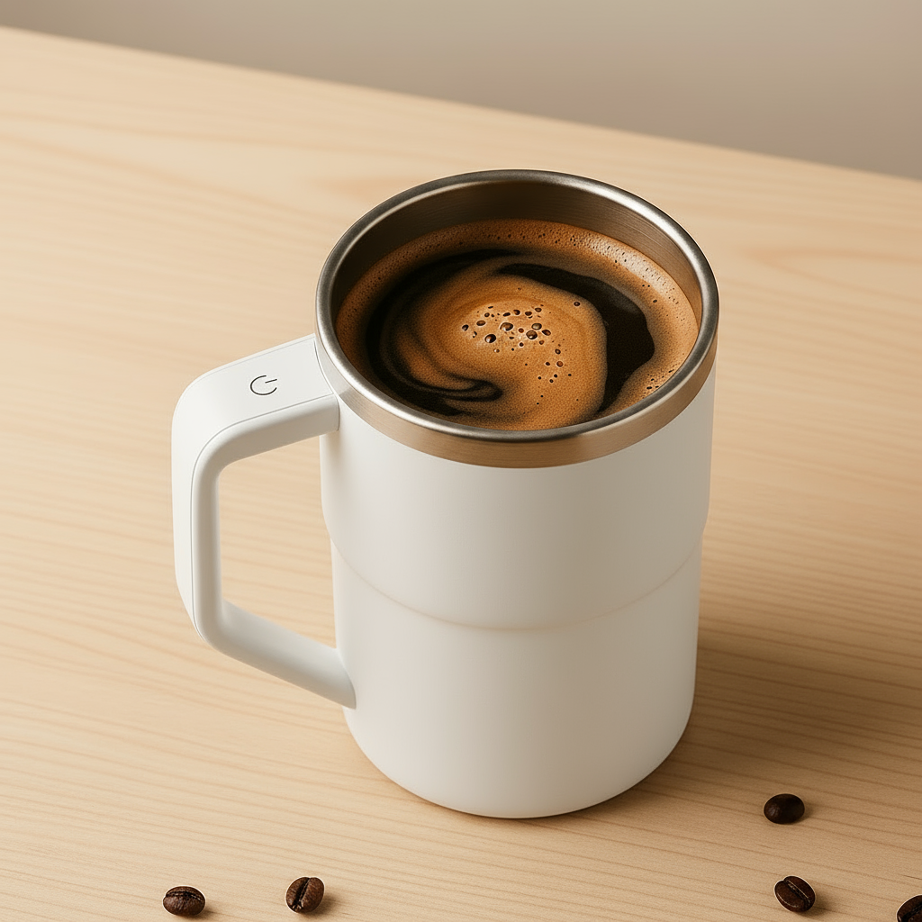 380ML Coffee Cups Electric Automatic Stirring Mug Rechargeable 304 Stainless Steel Mixer Drinkware Touch Magnetic Tea Cup Gifts